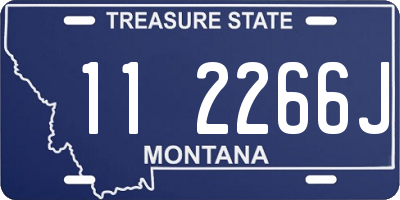 MT license plate 112266J