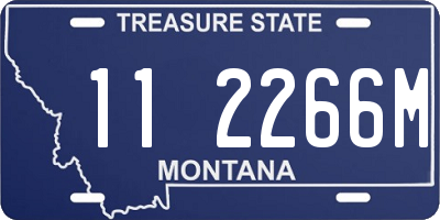 MT license plate 112266M