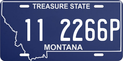 MT license plate 112266P