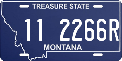 MT license plate 112266R
