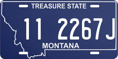 MT license plate 112267J