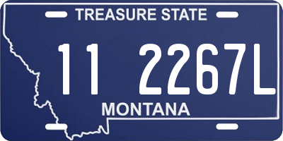 MT license plate 112267L