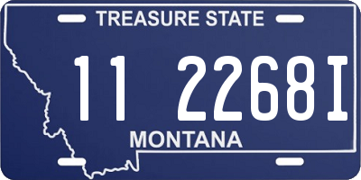 MT license plate 112268I