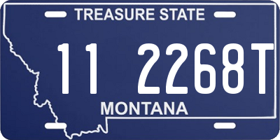 MT license plate 112268T