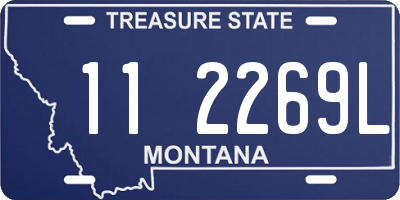 MT license plate 112269L