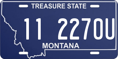 MT license plate 112270U