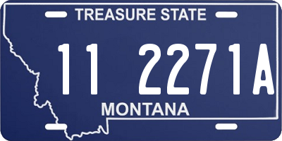 MT license plate 112271A