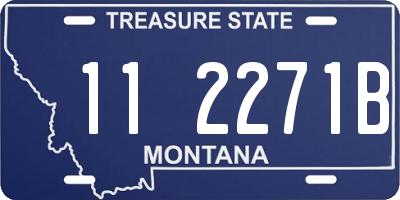 MT license plate 112271B