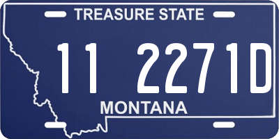 MT license plate 112271D