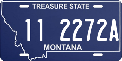 MT license plate 112272A