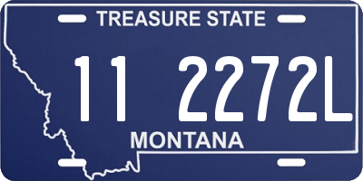 MT license plate 112272L