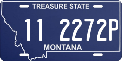 MT license plate 112272P