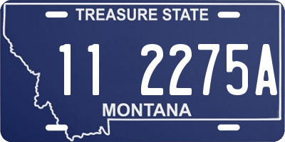 MT license plate 112275A