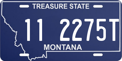 MT license plate 112275T