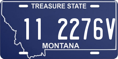 MT license plate 112276V