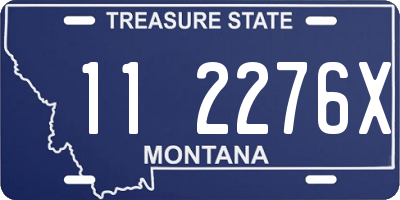 MT license plate 112276X