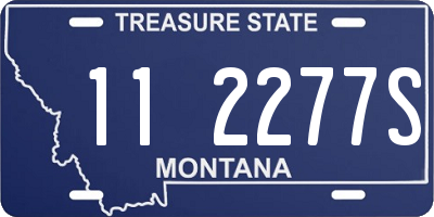 MT license plate 112277S