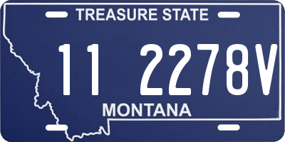 MT license plate 112278V