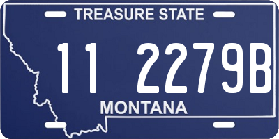 MT license plate 112279B