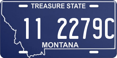 MT license plate 112279C