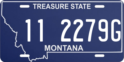MT license plate 112279G