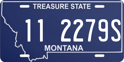 MT license plate 112279S