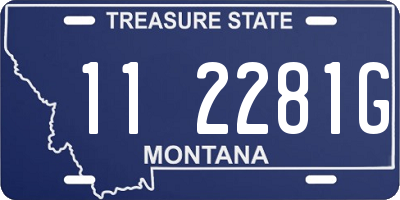 MT license plate 112281G