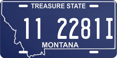 MT license plate 112281I