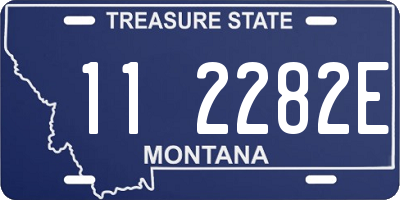 MT license plate 112282E