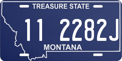 MT license plate 112282J