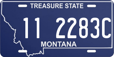 MT license plate 112283C