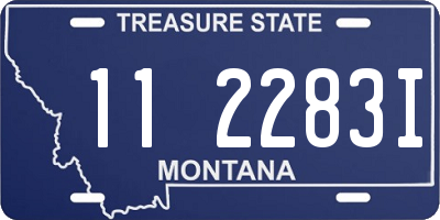 MT license plate 112283I