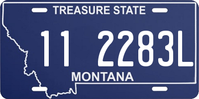 MT license plate 112283L