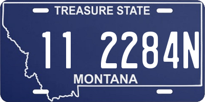 MT license plate 112284N