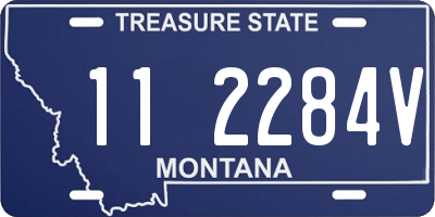 MT license plate 112284V