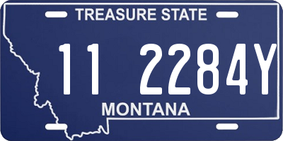 MT license plate 112284Y