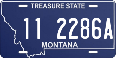 MT license plate 112286A