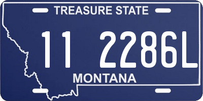 MT license plate 112286L