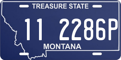 MT license plate 112286P