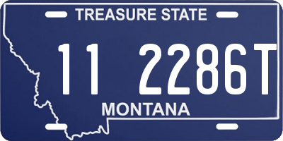 MT license plate 112286T