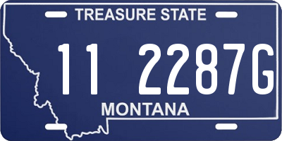 MT license plate 112287G