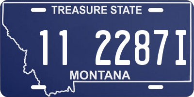 MT license plate 112287I