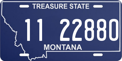 MT license plate 112288O