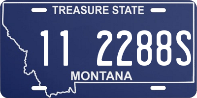 MT license plate 112288S