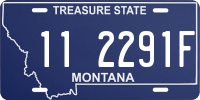 MT license plate 112291F