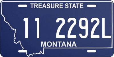 MT license plate 112292L