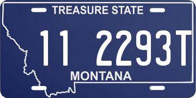 MT license plate 112293T