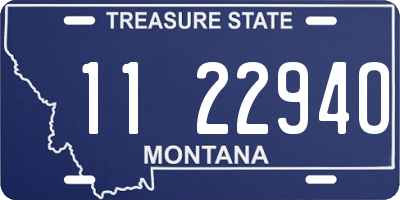 MT license plate 112294O