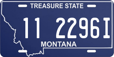 MT license plate 112296I