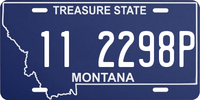 MT license plate 112298P